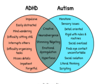 Symptoms of Autism and ADHD